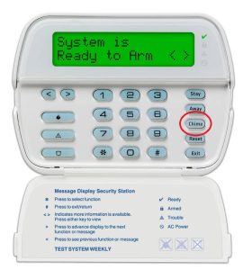 how to enable or disable door chime on a dsc power series
