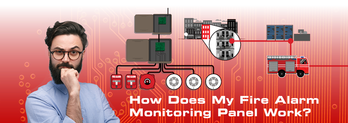 how does my fire alarm monitoring panel work?