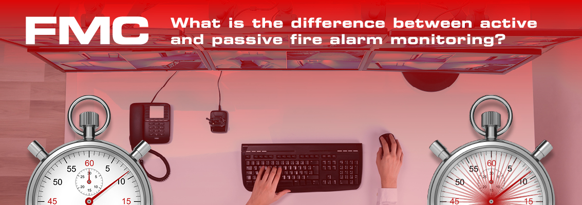 what is the difference between active and passive fire alarm monitoring
